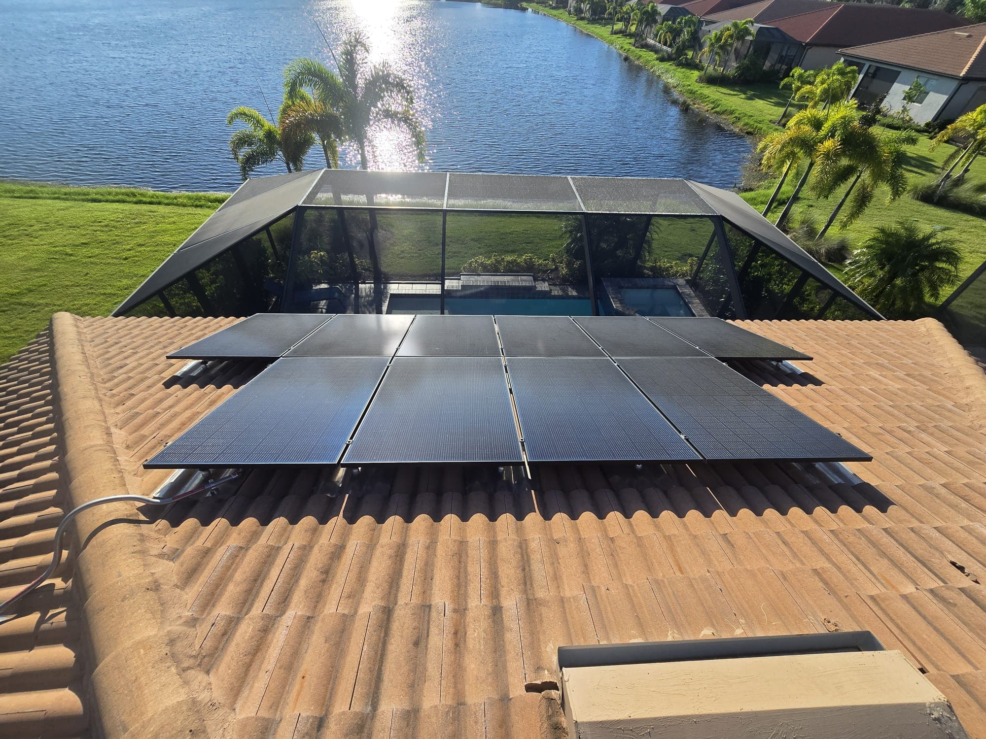 Completed Elite Solar installation in Florida