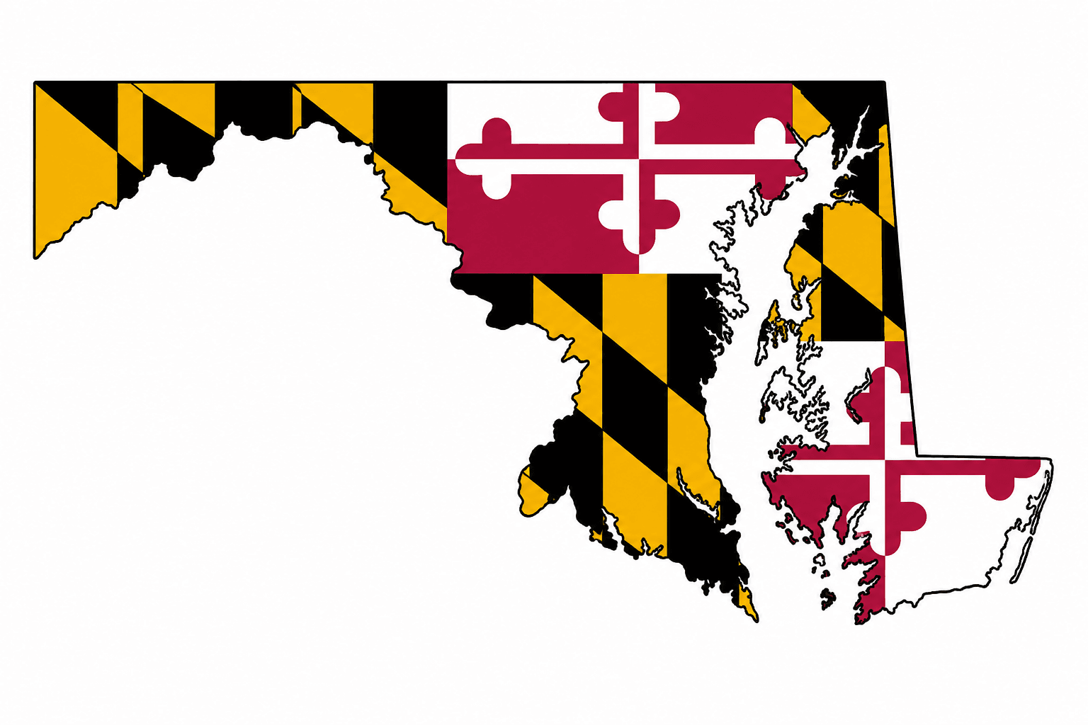 Map of our Maryland service area